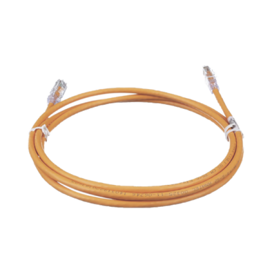 Cable de Parcheo TX6, UTP Cat6, 24 AWG, CM, Color Naranja, 7ft