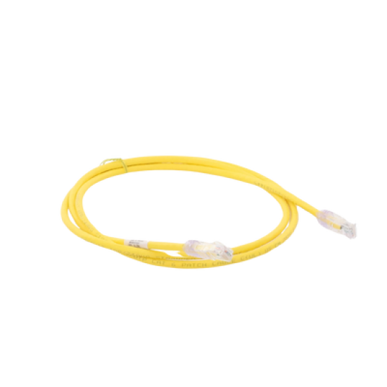 Cable de parcheo UTP Categoría 6, con plug modular en cada extremo - 1.5 m. - Amarillo