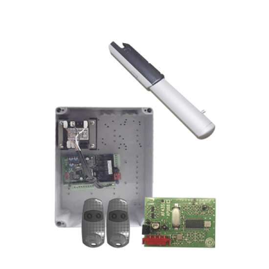 Kit de Operadores para Automatizar Portones Vehiculares Abatibles de 2 hojas / 3 m / 400 kg / Uso residencial 