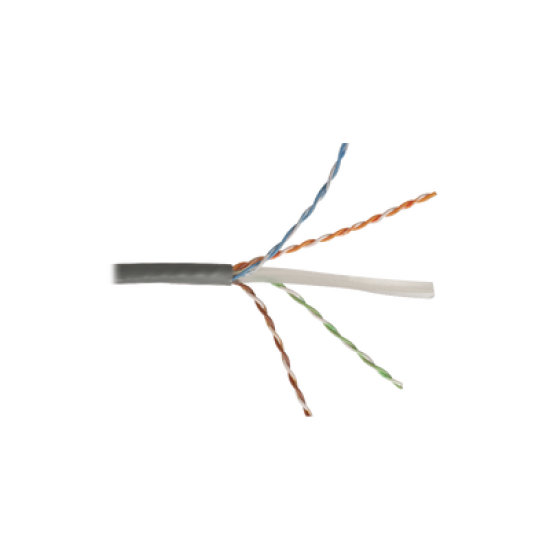 Bobina de Cable UTP Cat6, 23 AWG de 4 Pares, Alto Desempeño, PVC (CMR), 305m Reelex® (Color: Gris)