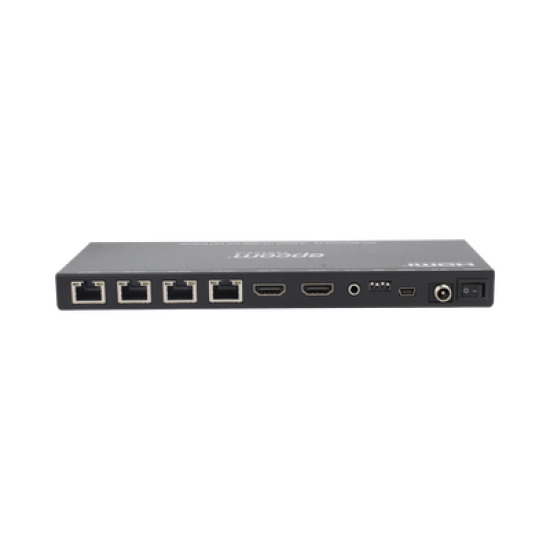Splitter HDMI 1x4 | Extensor HDMI | 4K@30Hz 40m | 1080p@60Hz 70m | Función PoC |  4:4:4 