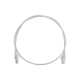 Patch Cord MC6 Modular Cat6 UTP, CM/LS0H, 3ft, Color Blanco, Diámetro Reducido (28AWG)