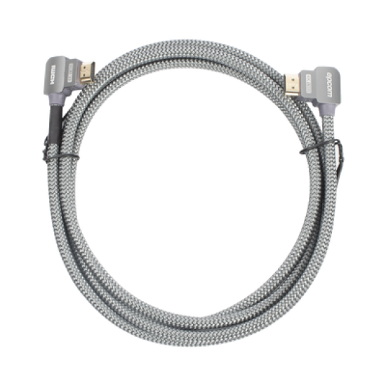 Cable HDMI Angulo 90º| 2m | Alta Definición | Version 2.0 | Alta velocidad 18Gbps | 4K@60Hz | 