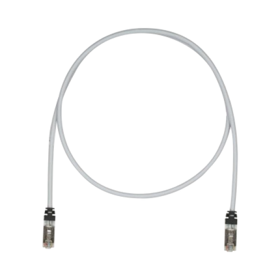 Patch Cord Cat6A, Blindado S/FTP, CM/LS0H, 3ft, Color Gris