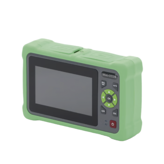 OTDR Touch para Pruebas en los Enlaces de Fibra Óptica / Longitudes de onda  1310nm y 1550nm / Función VFL 10mW / Función OPM / Función de Mapeo de cables de Red RJ45 / Recargable / Distancia de prueba de hasta 260km