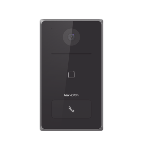 Frente de calle IP 2 Megapixel Standalone / PoE Estandar / IP65  / Apertura desde Hik-connect / Soporta 1 Departamento  / Soporta Tarjetas Mifare / 1 Salida Relay