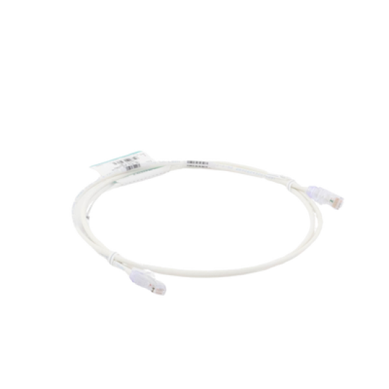 Cable de Parcheo TX6, UTP Cat6, Diámetro Reducido (28AWG), Color Blanco Mate, 5ft 