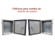Gabinete de Acero IP66 Uso en Intemperie (300 x 400 x 200 mm) con Placa Trasera Interior de Metal y Compuerta Inferior Atornillable (Incluye Chapa y Llave T).