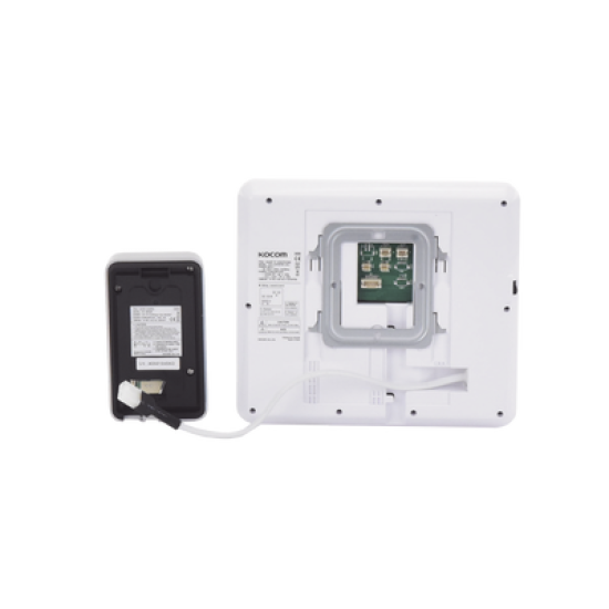 KIT DE VIDEOPORTERO IP COLOR NEGRO / Apertura con app / Súper elegante / Monitor WIFI / soporta 4 monitores y 2 frentes de calle/ Alimentacion 110vca