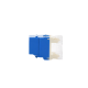 Conector Jack Estilo 110 (de Impacto), Tipo Keystone, Categoría 6, de 8 posiciones y 8 cables, Color Azul