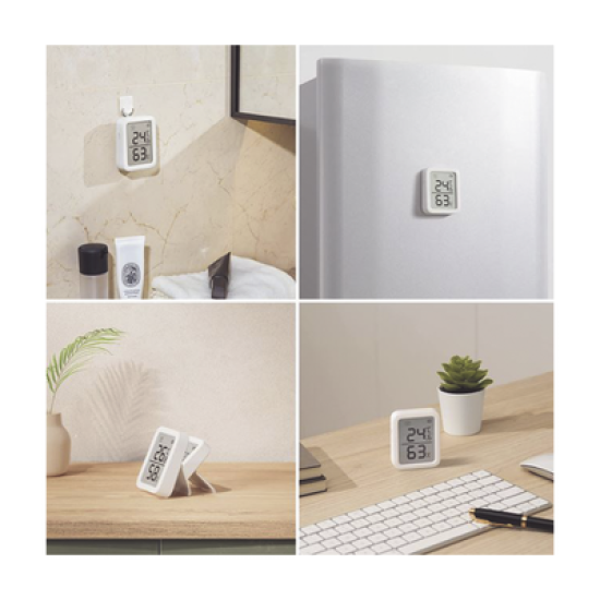 Medidor de temperatura y humedad Datos en pantalla / inalámbrico BLUETOOTH compatible con HUB SwitchBot