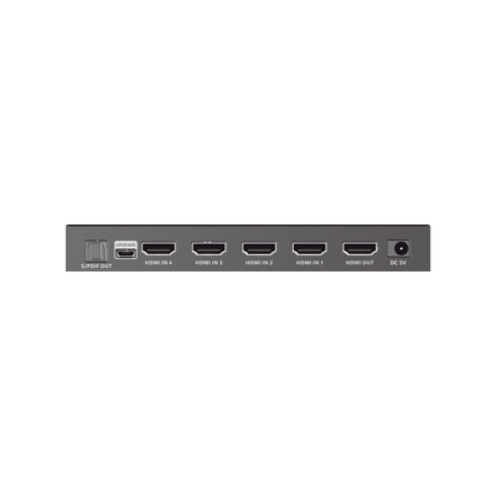 Switch Conmutador  HDMI 4X1 | 4 Entradas 1 Salida | Velocidad de trasmisión 48 Gbps | Resolución 8K | Salida de audio | HDCP 2.3