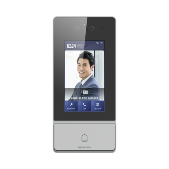 Videoportero IP 2 Megapixel / Llamada y Apertura Remota desde App Hik-Connect / Reconocimiento Facial / Panel touch 4.3