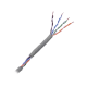 Cable Cat5e de alto rendimiento, con certificaciones ETL, UL, color gris, de 100 m ( 328 ft ) para aplicaciones en CCTV, redes de datos. Uso interior.