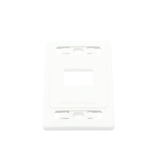 Placa de pared modular MAX, de 2 salidas, color blanco, version bulk (Sin Empaque Individual)