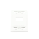 Placa de pared modular MAX, de 2 salidas, color blanco, version bulk (Sin Empaque Individual)