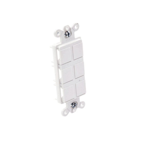 Caja de pared para contactos varios, 6 mini espacios.