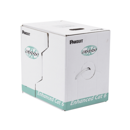 Bobina de Cable UTP 305 m. de Cobre, TX6000™ PanNet, Reelex, Gris Internacional, Categoría 6 Mejorado (23 AWG), PVC (CM), de 4 pares