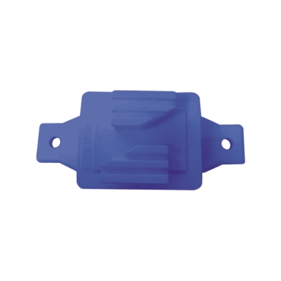 Aislador de Paso colo Azul reforzado para cercos eléctricos, resistente al clima extremoso