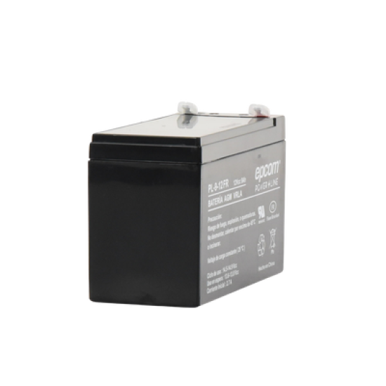 Batería 12 Vcc / 9 Ah / UL / Tecnología AGM-VRLA / Retardante a la flama / Para uso en equipo electrónico Alarmas de intrusión / Incendio/ Control de acceso / Video Vigilancia / Terminales tipo F1 / Cargador recomendado CHR-80.