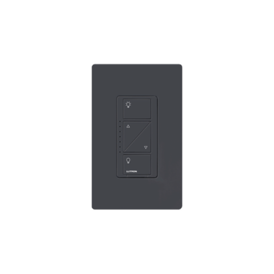 (Caseta Wireless) Atenuador de pared. Aumenta/Disminuye Intensidad de Iluminación. No requiere cable neutro. 150W LED / 600W INC/HAL