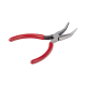 Pinza punta Curveada de 5” con Mango Forrado Plástico.