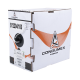 Bobina de 305 Metros / Cable de Cobre / 4 x 22 AWG / Tipo Alarmas UL / Para Interior / Color Blanco / Para Aplicaciones de Alarmas de Intrusión / interfonos / TV Porteros / y Multi-Propósito/  Hecho en México