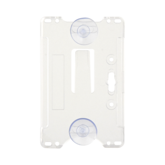 Porta tarjeta de plastico ABS / Transparente / Compatible con tarjetas ACCESSCARDEPC / PROCARDX o Formato CR80
