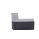 Esquinero Exterior Color Negro de PVC Auto Axtinguible, Para Canaleta TMK-1720-N-CC (5210-02003)