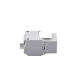Módulo Jack Keystone Cat6 (toolless), con terminación en ángulo 180 º Color Gris, Compatible con Faceplate y Patchpanel Linkedpro