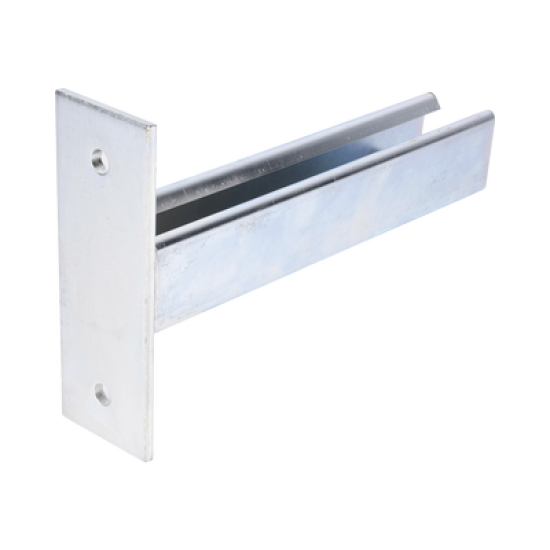Ménsula Unicanal, 150mm, con acabado Electro Zinc