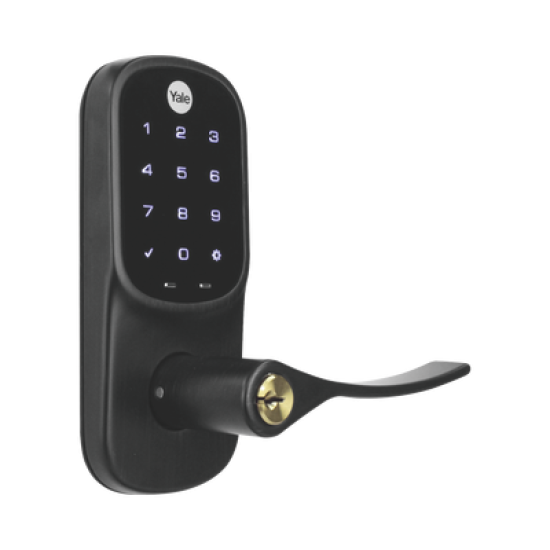 Cerradura  YRL226 con Teclado Táctil y Manija /Smarphone Control Opcional/ bronce Antiguo/ Para puertas de 35 mm a 45 mm de espesor.