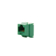 Conector Jack Estilo 110 (de Impacto), Tipo Keystone, Categoría 6, de 8 posiciones y 8 cables, Color Verde