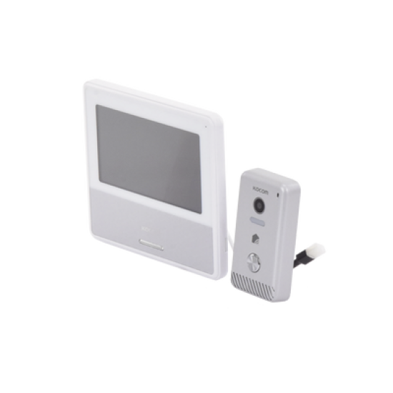 KIT DE VIDEOPORTERO IP COLOR NEGRO / Apertura con app / Súper elegante / Monitor WIFI / soporta 4 monitores y 2 frentes de calle/ Alimentacion 110vca