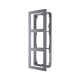 Base de 3 Espacios para Videoportero IP Hikvision / Instalación en SUPERFICIE