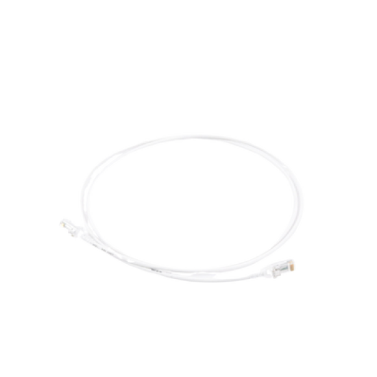 Patch Cord MC6 Modular Cat6 UTP, CM/LS0H, 5ft, Color Blanco, Diámetro Reducido (28AWG)