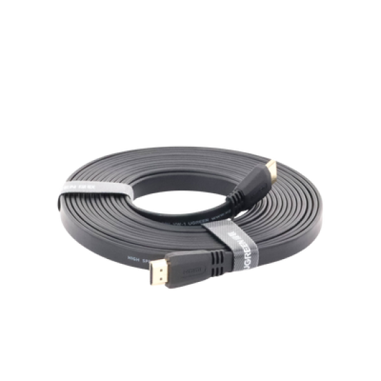 Cable HDMI 2.0 Plano de 5 m / 4K@60Hz / HDR / 3D / HEC (Canal Ethernet HDMI) / ARC (Canal de Retorno de Audio) / Color Profundo de 48 bits / Audio de 32 canales / HDCP /Audio Dolby True HD 7.1 / 18 Gbps / Estañado y Triple Blindaje / Anti Interfere