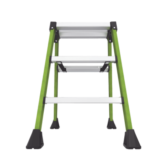 Escalera Plegable 2 Peldaños de Fibra de Vidrio / Tamaño 66 cm ( 2' 2