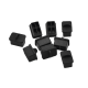 Bolsa con 25 piezas de protectores anti-polvo para puerto SFP, color negro