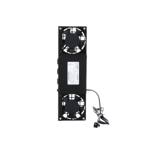 Kit de 2 Ventiladores (12 x 12 cm) con 3 Tomas de Corriente 110 Vca/50 Hz con Clavija