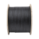 Carrete de 1 km de Fibra Óptica Drop, Interior/Exterior G.657A2 Monomodo de 1 hilo (unifibra), Dieléctrica, Forro Negro