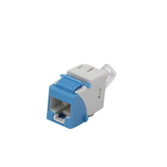 Jack UltraMAX Cat6, UTP, Tipo Keystone, Color Azul, Punch Down