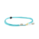 Jumper de Fibra Óptica Multimodo 50/125 XGLO OM4, LC-LC Duplex, OFNR, Color Aqua, 3 Metros