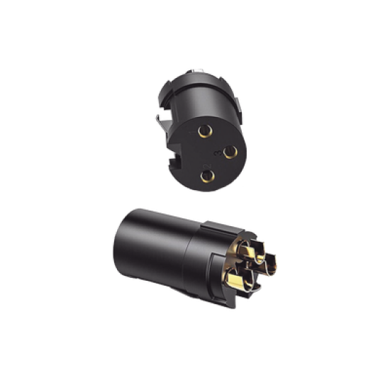Conector de Audio XLR Tipo Canon Hembra / PVC / ABS / Aleación Zinc / Anti Oxidante / Anti Caida / Sin Aflojarse /Apertura Ajustable de 6.0 a 7.0 mm / Soldable