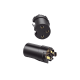 Conector de Audio XLR Tipo Canon Hembra / PVC / ABS / Aleación Zinc / Anti Oxidante / Anti Caida / Sin Aflojarse /Apertura Ajustable de 6.0 a 7.0 mm / Soldable