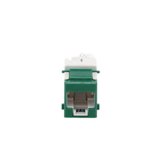 Jack UltraMAX Cat6, UTP, Tipo Keystone, Color Verde, Punch Down