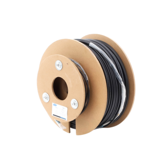 Carrete de Fibra Óptica Monomodo con conectores LC-LC Duplex, Reforzada con Kevlar, de 150 metros, Para instalaciones subterráneas por tubería
