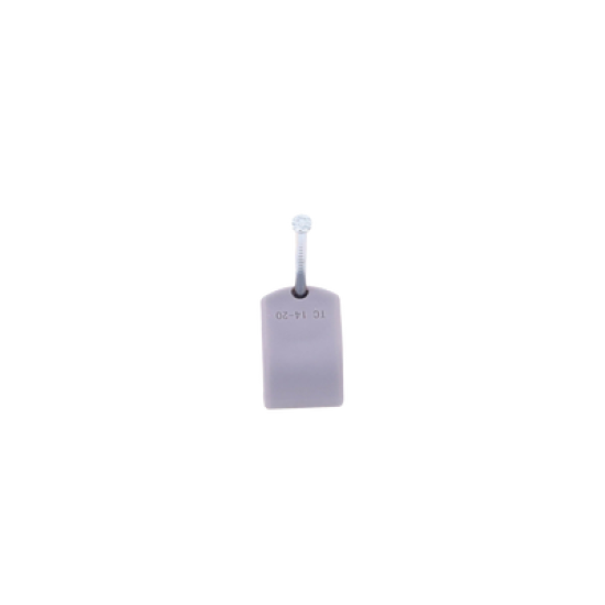 Grapa para cable redondo de 14mm color gris (100pzs) (3105-00100) 