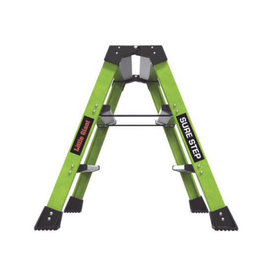 Escalera Plegable 2 Peldaños de Fibra de Vidrio / Tamaño 66 cm ( 2' 2