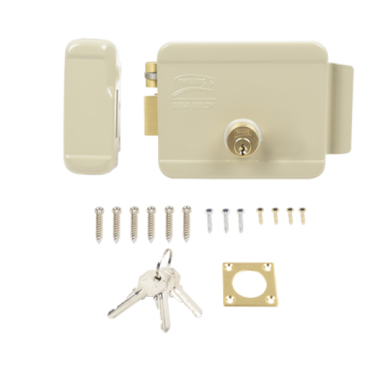 Kit Cerradura Eléctrica 321DC  Izquierda y Hub para Apertura a través de Smartphone,  Compatible con YALE CONNECT